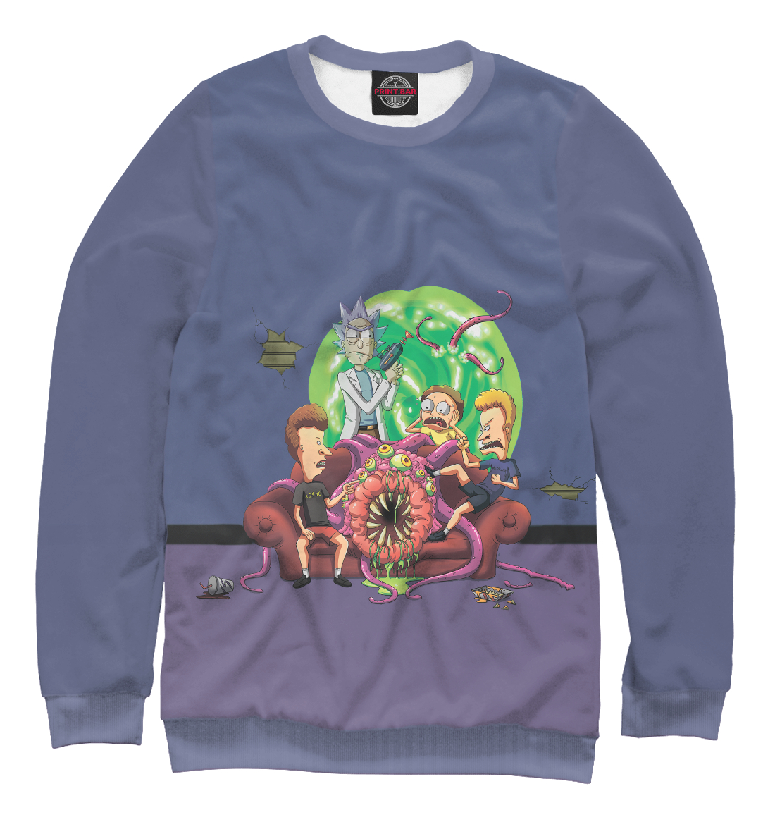 Rick and morty X Beavis & Butthead