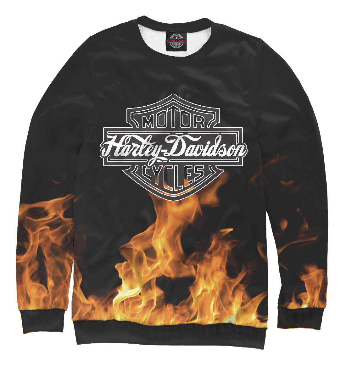Harley-Davidson в огне 
Harley-Davidson в огне