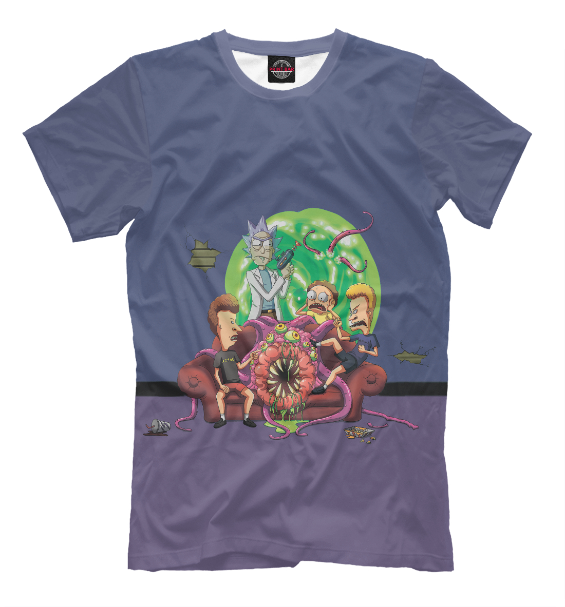 Rick and morty X Beavis & Butthead