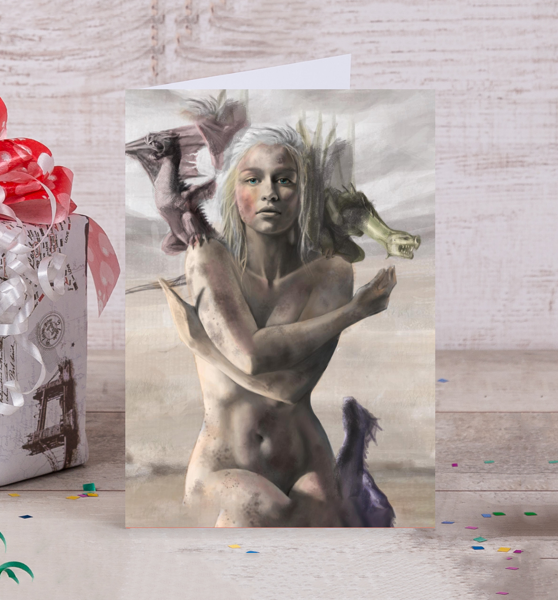 Обнаженная Дейнерис 
Обнаженная Дейнерис