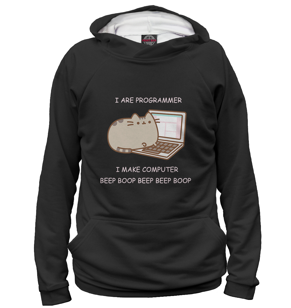 I ARE PROGRAMMER. I MAKE COMPUTER BEEP BOOP BEEP BEEP BOOP