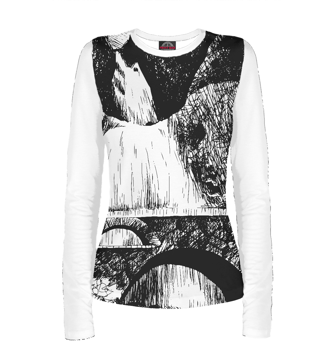 Мост у горного водопада
Мост у горного водопада