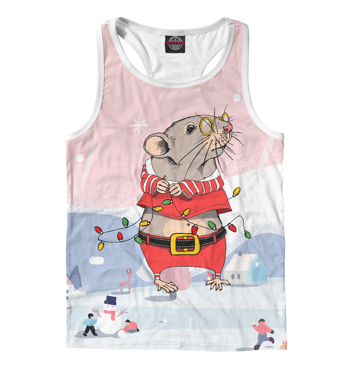 Мышка с гирляндой
Мышка с гирляндой