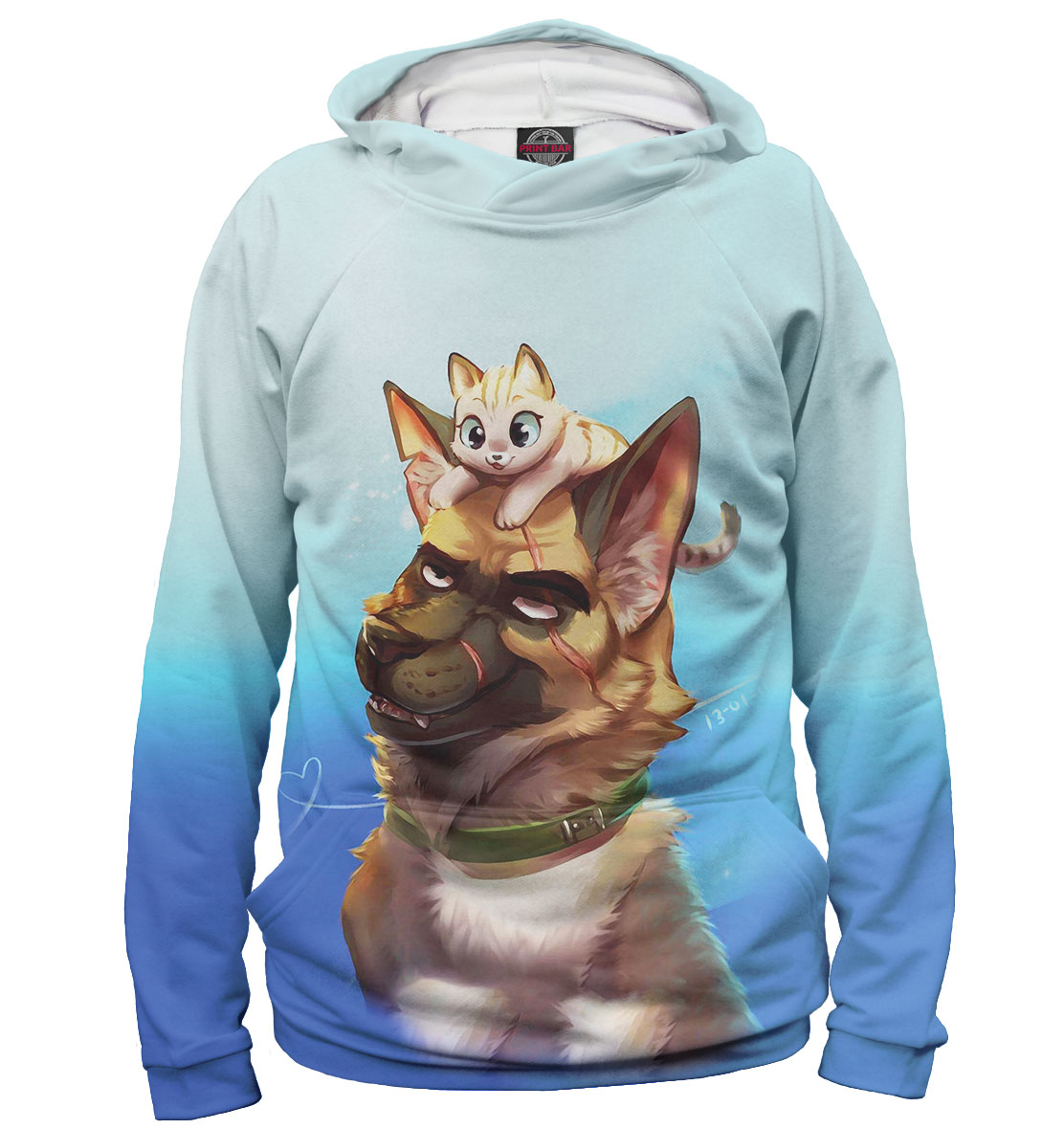 Пёсель и котейка 
Пёсель и котейка