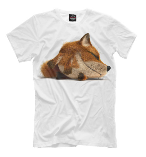 Мужская футболка Спящая лиса 
Мужская футболка Спящая лиса