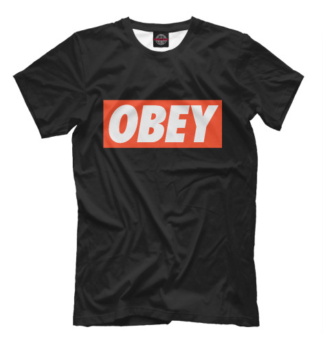 

Мужская футболка Obey Black