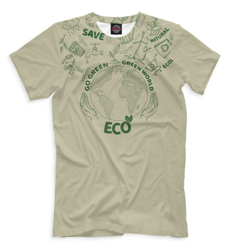 Мужская футболка Go Green Green World Eco 
Мужская футболка Go Green Green World Eco