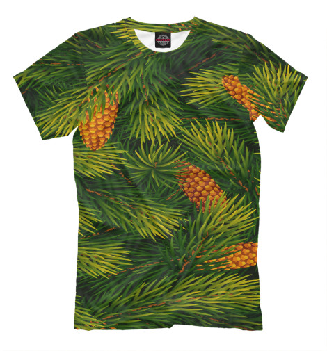 

Мужская футболка Хвойный лес