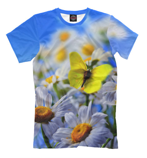 Мужская футболка Бабочки и нарциссы 
Мужская футболка Бабочки и нарциссы