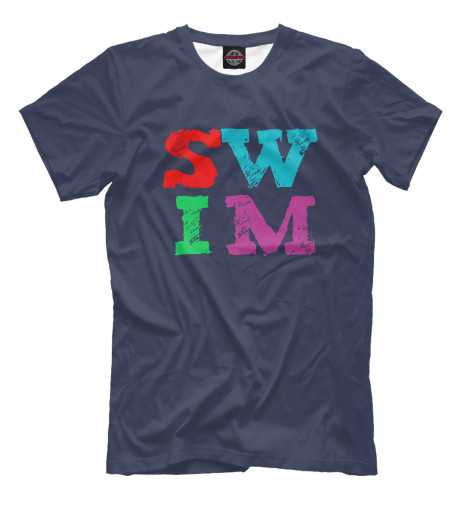 Мужская футболка SWIM letters 
Мужская футболка SWIM letters
