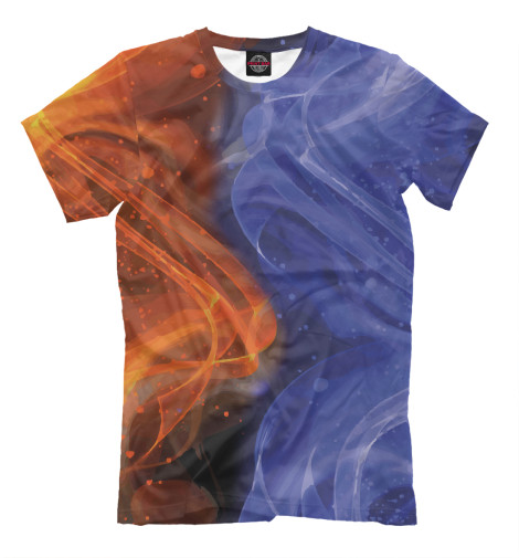 Мужская футболка Огонь и вода 
Мужская футболка Огонь и вода