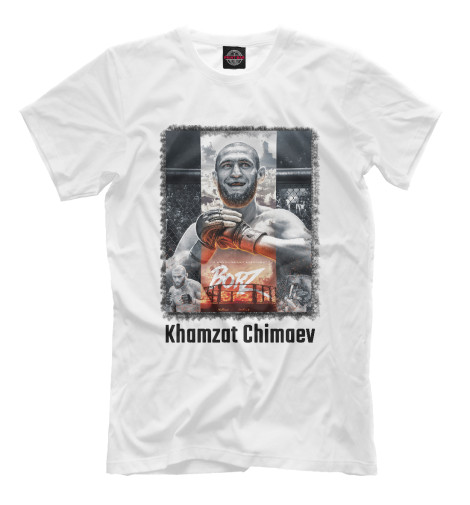 Мужская футболка Хамзат Чимаев 
Мужская футболка Хамзат Чимаев