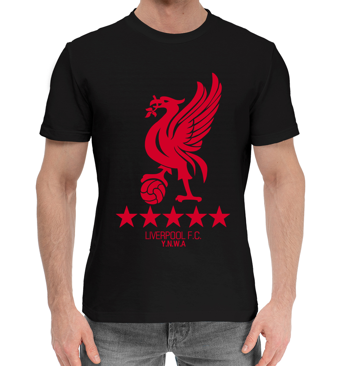 Мужская Хлопковая футболка Liverpool, артикул LVP-350833-hfu-2mp