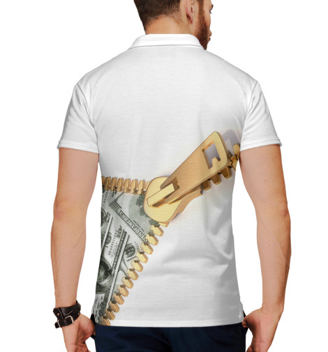 Поло Print Bar, Белый, Баксы 
Поло Print Bar, Белый, Баксы