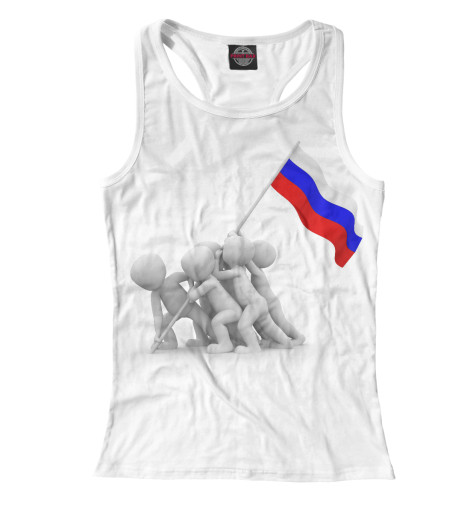 Майки борцовки Print Bar, Белый, Флаг 
Майки борцовки Print Bar, Белый, Флаг