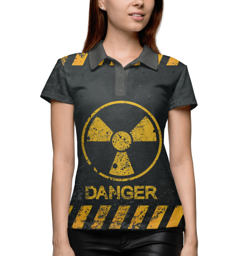 Поло Print Bar, Белый, Danger 
Поло Print Bar, Белый, Danger