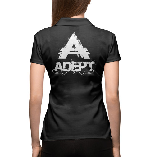 Поло Print Bar, Белый, Adept3 
Поло Print Bar, Белый, Adept3