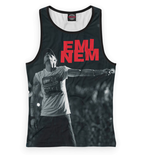 Майки борцовки Print Bar, Белый, Eminem