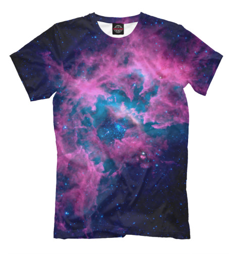 Футболки Print Bar, Молочно-белый, Сиреневый космос 
Футболки Print Bar, Молочно-белый, Сиреневый космос