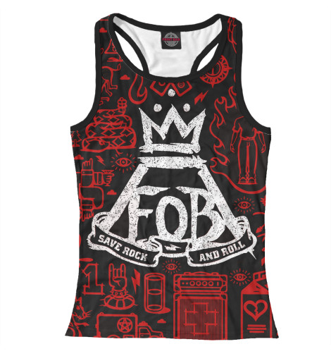 Майки борцовки Print Bar, Белый, Fall Out Boy 
Майки борцовки Print Bar, Белый, Fall Out Boy