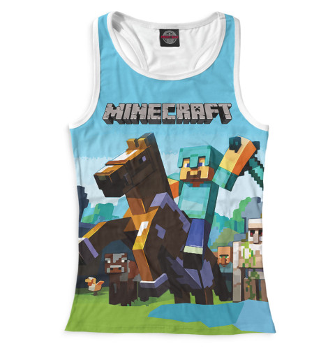 Майки борцовки Print Bar, Белый, Minecraft 
Майки борцовки Print Bar, Белый, Minecraft