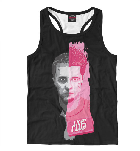 Майки борцовки Print Bar, Белый, Fight Club 
Майки борцовки Print Bar, Белый, Fight Club