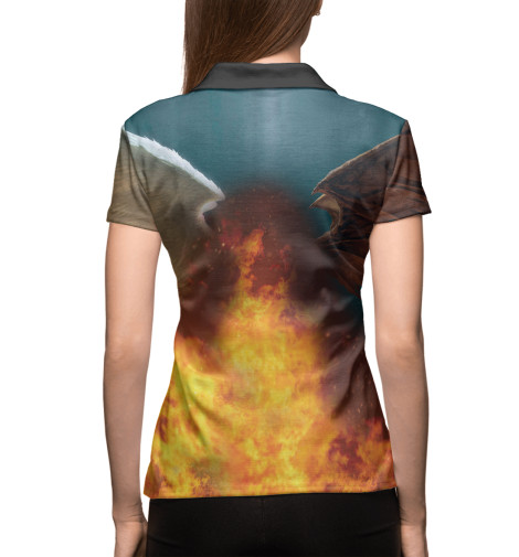 Поло Print Bar, Белый, Единство противоположностей 
Поло Print Bar, Белый, Единство противоположностей