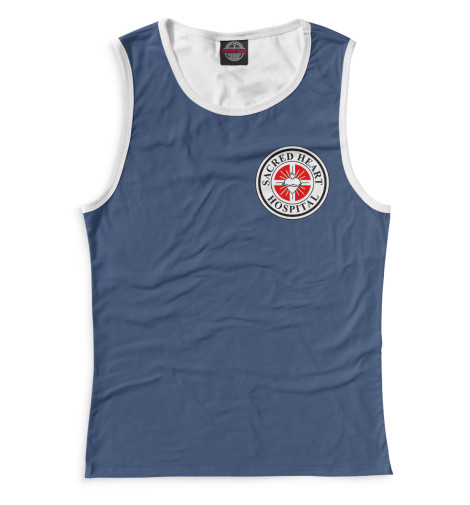 Майки Print Bar, Белый, Клиника Sacred Heart 
Майки Print Bar, Белый, Клиника Sacred Heart