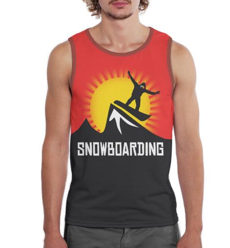 Майки Print Bar, Белый, Сноубординг 
Майки Print Bar, Белый, Сноубординг