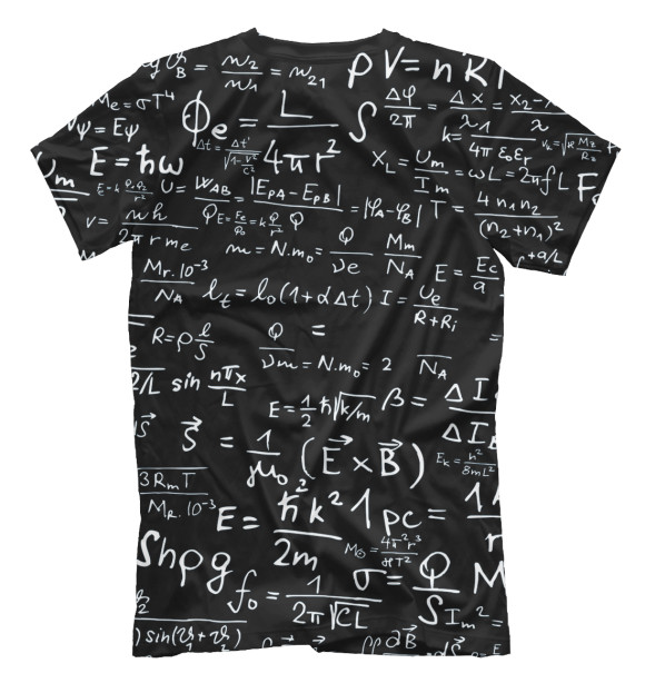 Мужская футболка с изображением E=mc цвета Белый