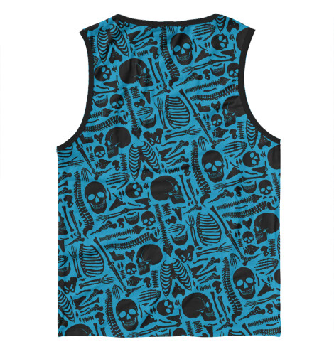 Майки Print Bar, Белый, Кости человека 
Майки Print Bar, Белый, Кости человека