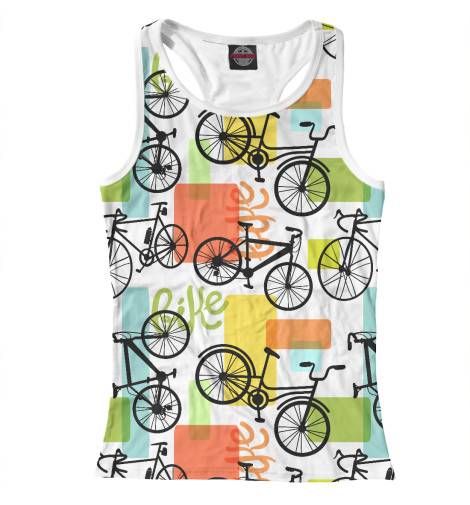 Майки борцовки Print Bar, Белый, Велосипед 
Майки борцовки Print Bar, Белый, Велосипед