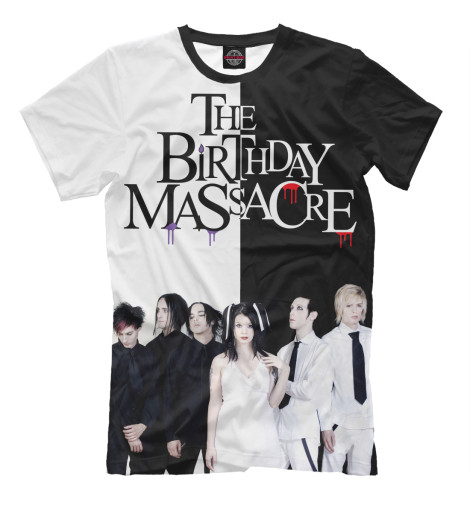 Футболки Print Bar, Молочно-белый, The Birthday Massacre 
Футболки Print Bar, Молочно-белый, The Birthday Massacre