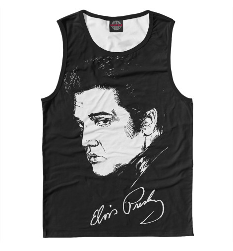 Майки Print Bar, Белый, Элвис Пресли 
Майки Print Bar, Белый, Элвис Пресли
