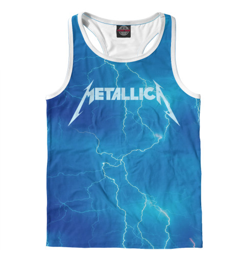 Майки борцовки Print Bar, Белый, Metallica 
Майки борцовки Print Bar, Белый, Metallica