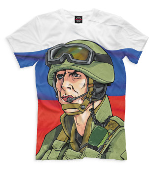 Мужская футболка Солдат