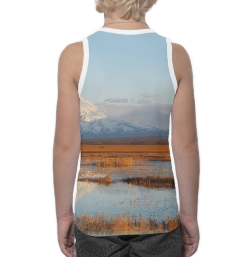 Майки Print Bar, Белый, Камчатка — край мира 
Майки Print Bar, Белый, Камчатка — край мира