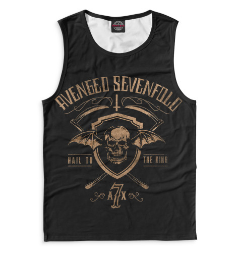 Майки Print Bar, Белый, Avenged Sevenfold 
Майки Print Bar, Белый, Avenged Sevenfold