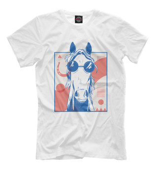 Мужская футболка Хипстерский Конь