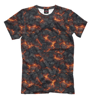 Мужская футболка Огненная лава