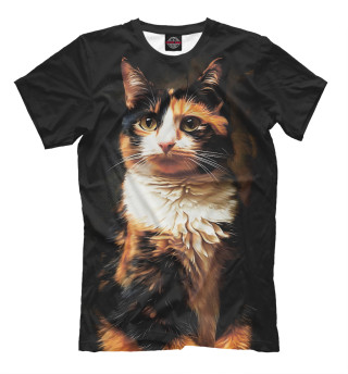 Мужская футболка Ситцевая кошка