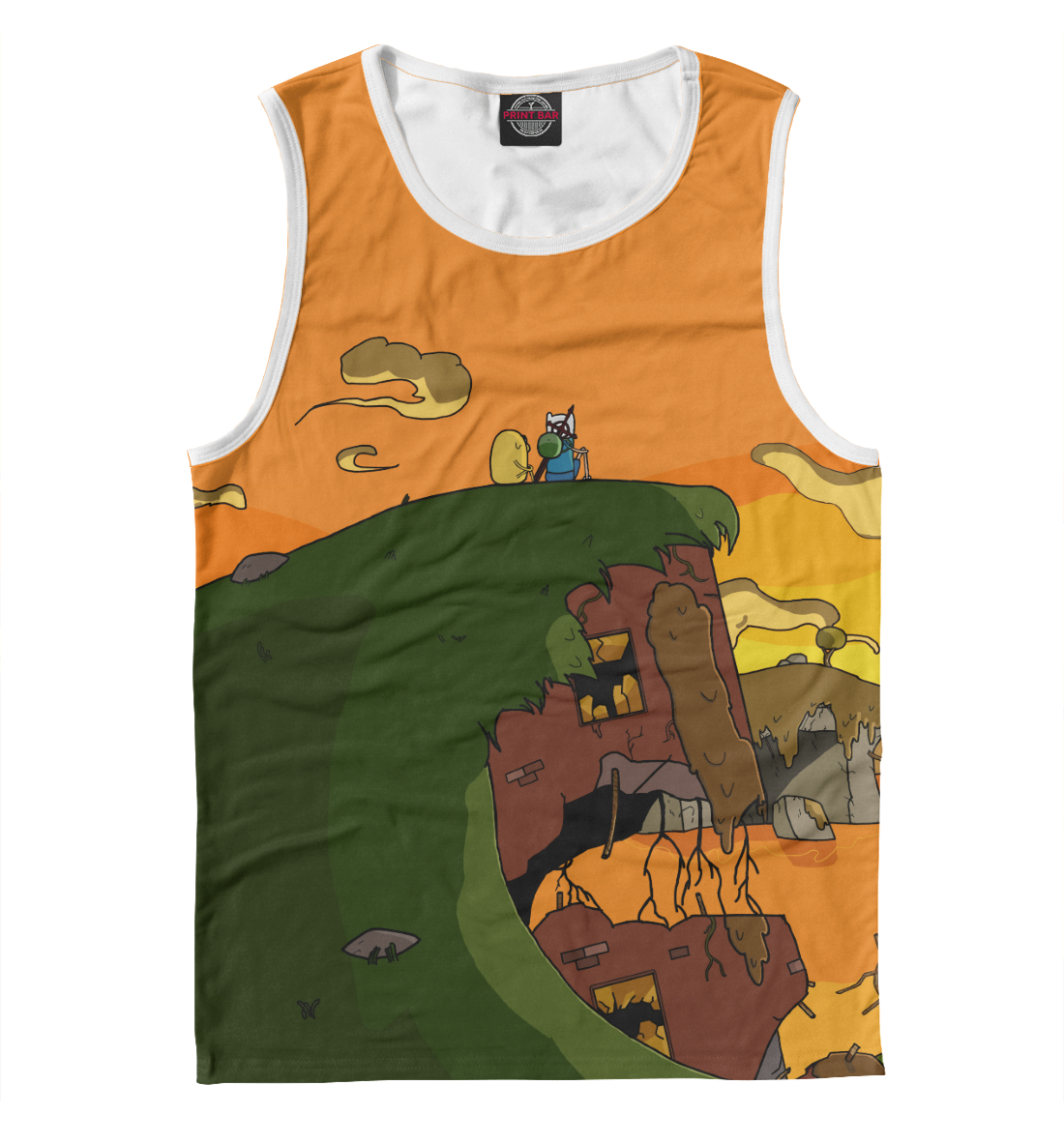 

Финн и Джейк на холме