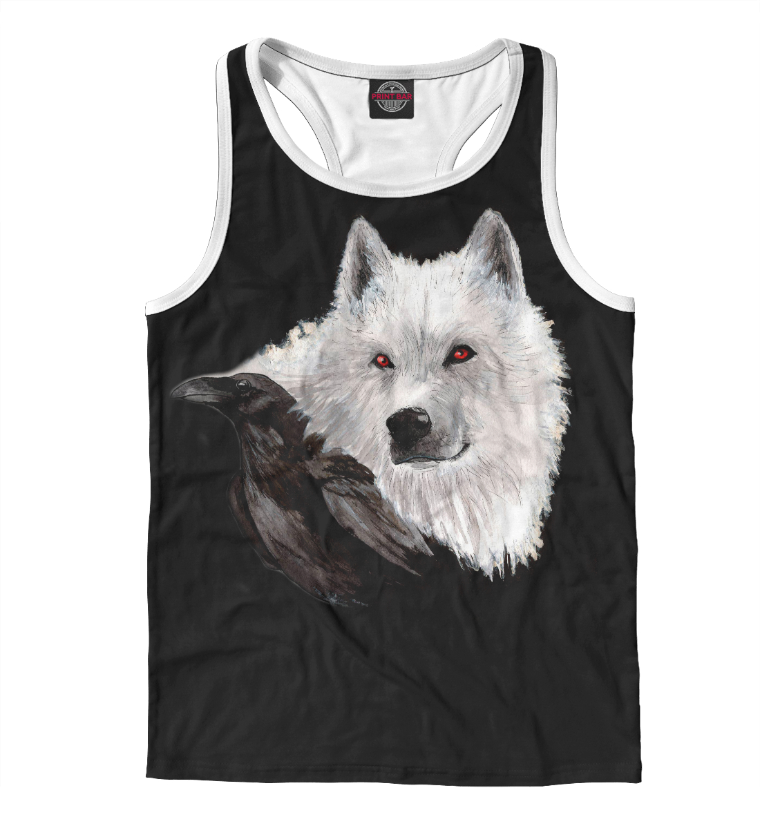 

Белый волк и чёрный ворон