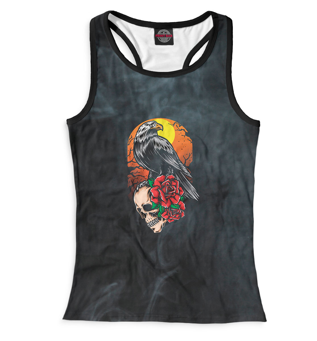 

Ворон на черепе