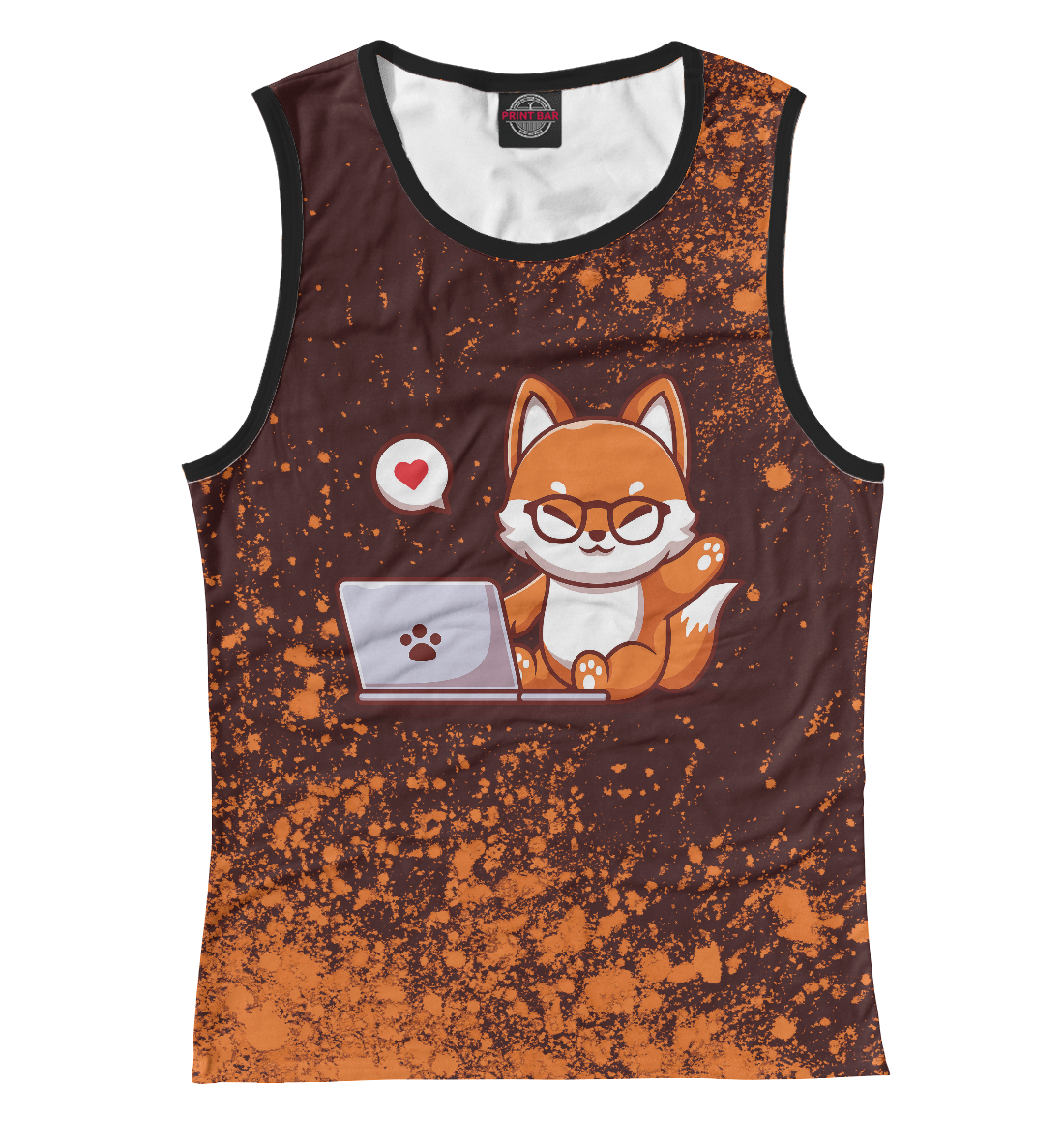 

Fox - With Laptop - Exposion