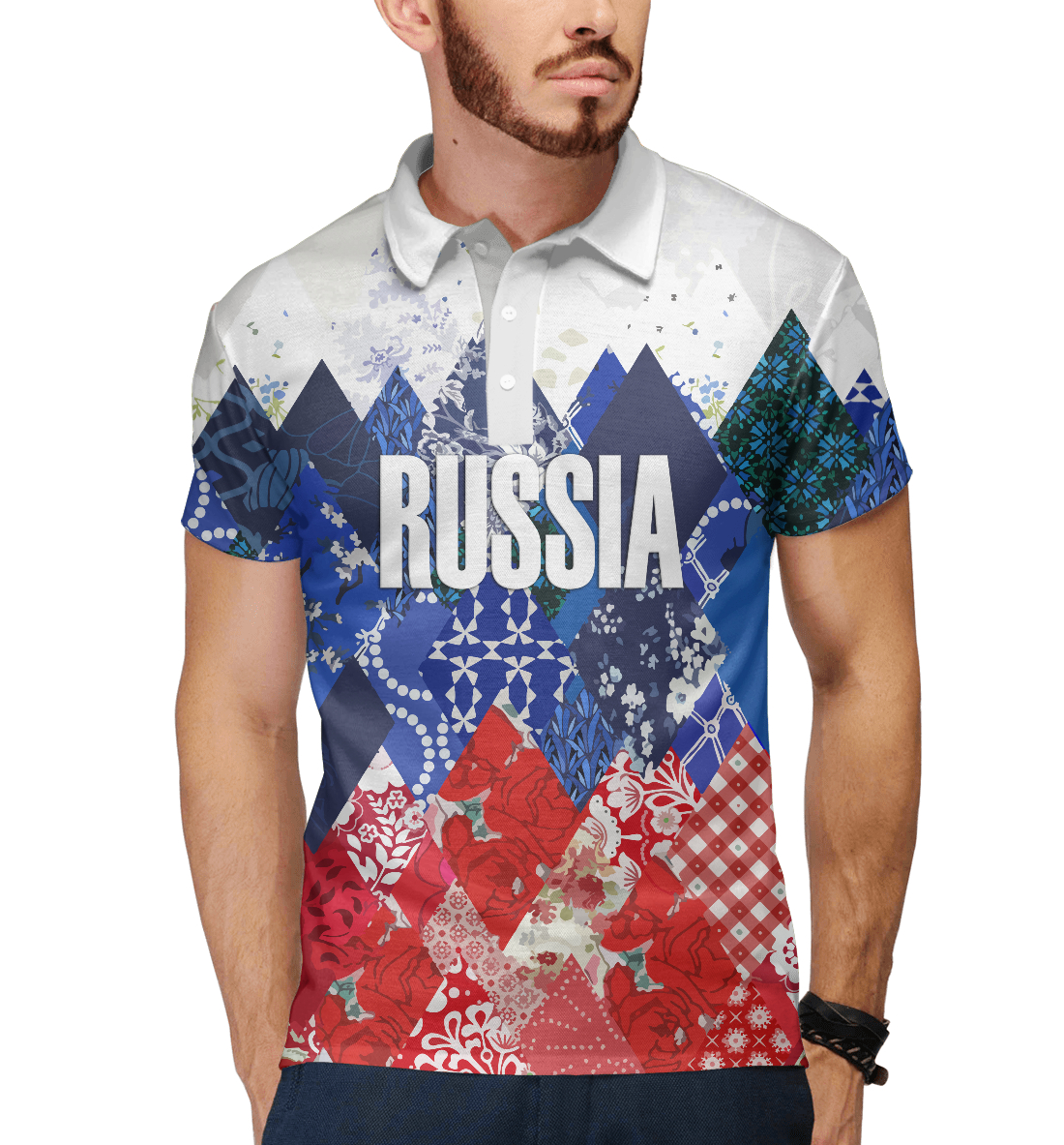 

Орнамент – флаг России