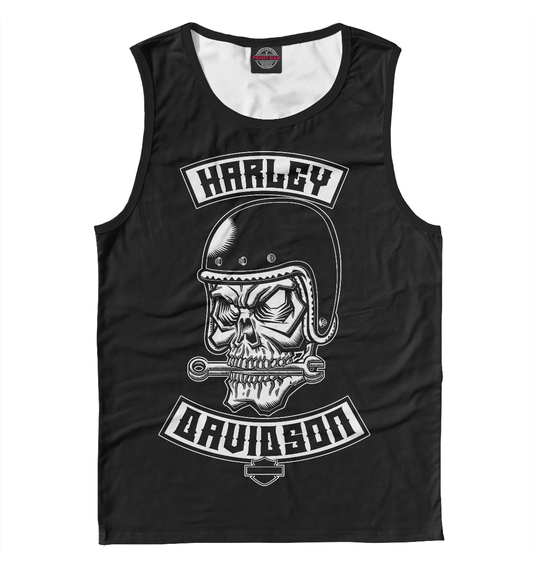 

Череп в шлеме haley davidson