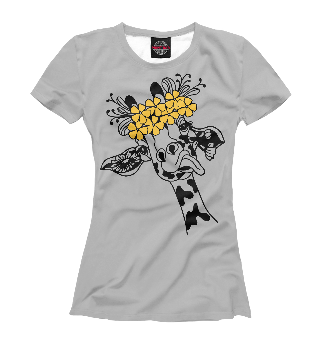 

Жираф показывает язык