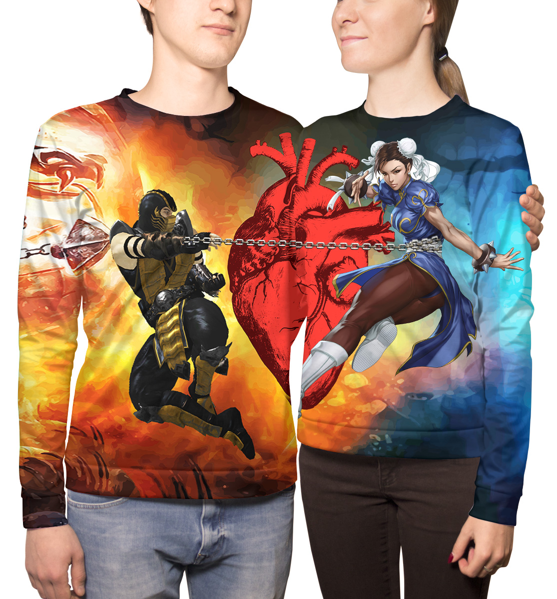 

Комплект свитшотов «Скорпион / Чун-Ли»