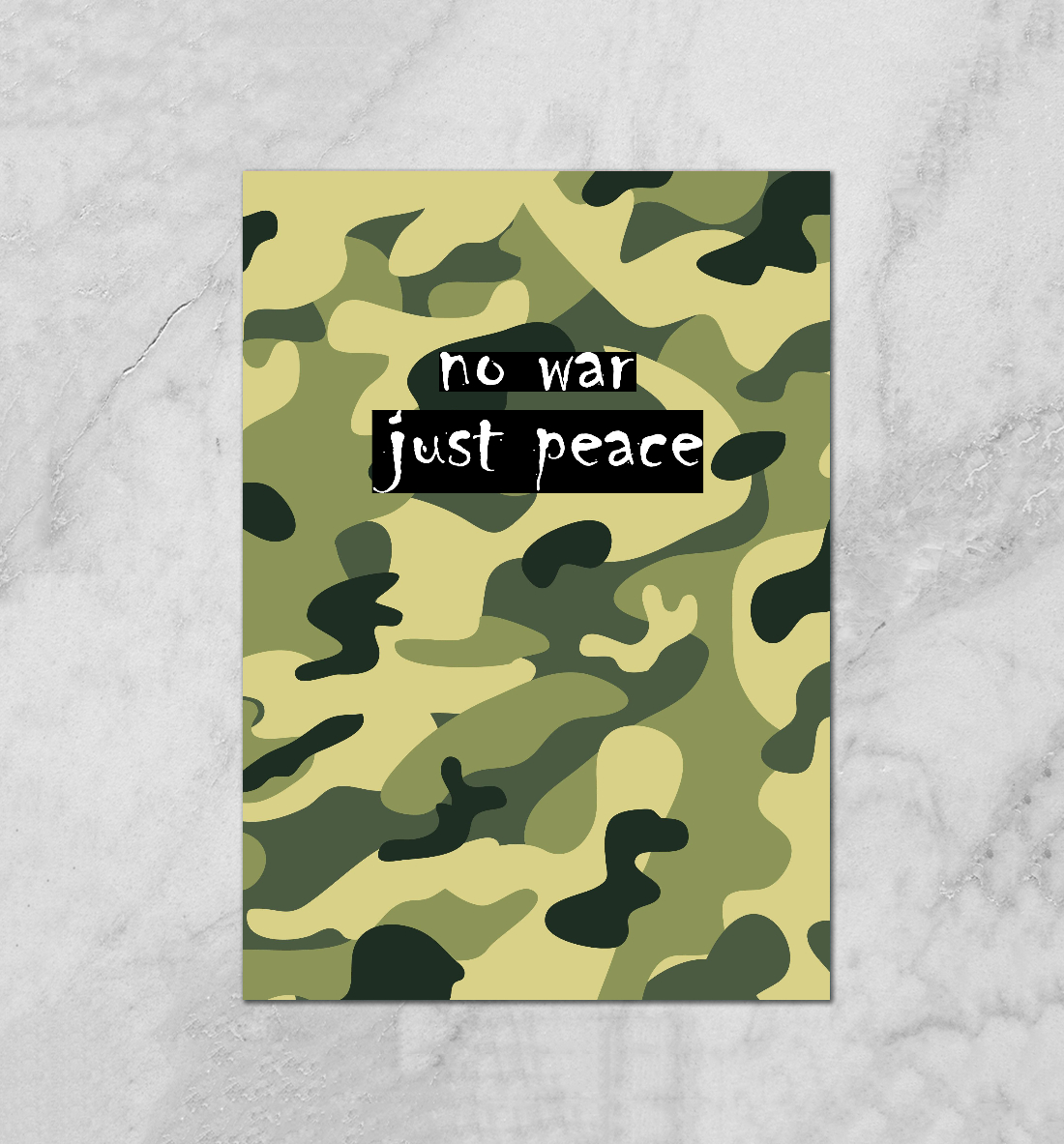 

NO WAR. JUST PEACE.